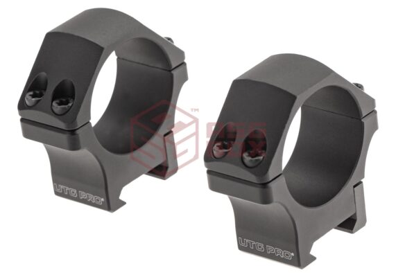 Leapers P.O.I Low Profile 34 mm Picatinny Rings Black - obrazek 2