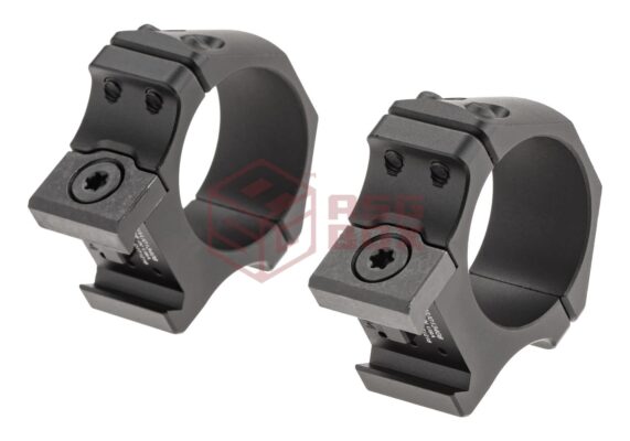Leapers P.O.I Low Profile 34 mm Picatinny Rings Black - obrazek 3