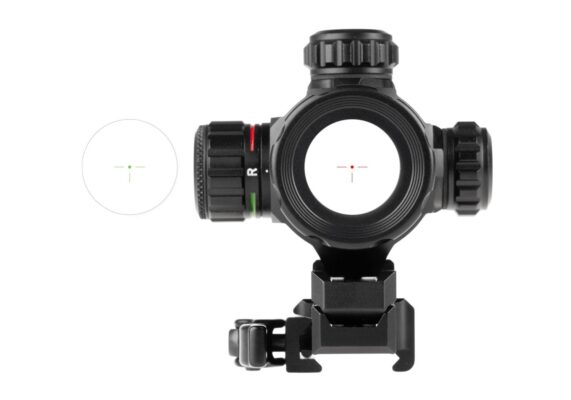 Leapers 4.2 Inch 1x32 Absolute Co-Witness Red / Green Dot Sight With QD Mount and Riser Black - obrazek 8