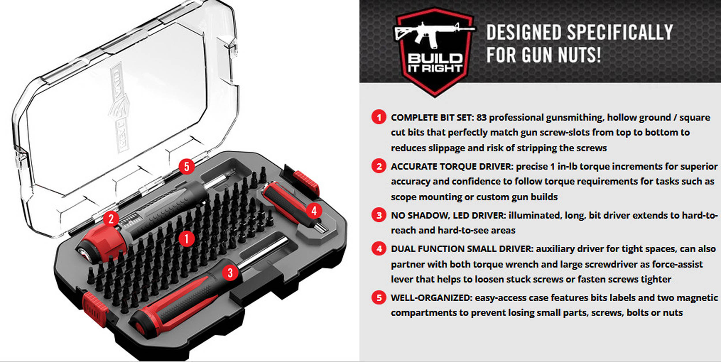 EN10051-3 Real Avid Smart-Torq Driver Master Set - Torque screwdriver bits - obrazek 5