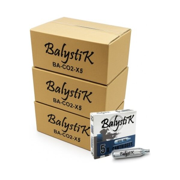 - B2B - Balystik Pack of 1600 12g CO2 Cartridges - 320 Boxes of 5