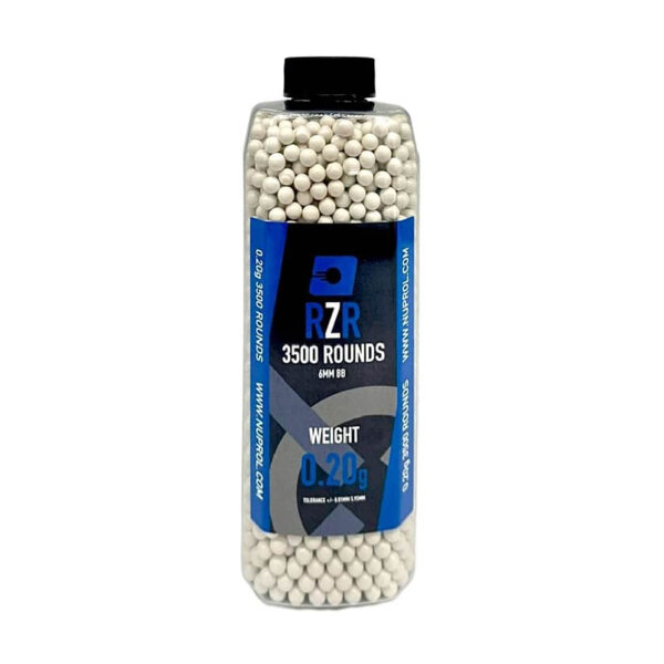 Airsoft bbs 6mm RZR 0.20g bottle 3500 bbs - 0,20g