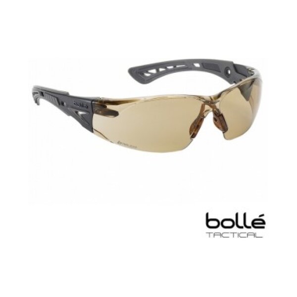 Bolle RUSH+ Polycarbonate Safety Glasses - Bronze Twilight