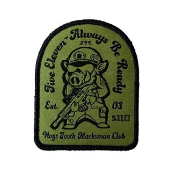 5.11 Hog Hunder Velcro Patch - Military Green