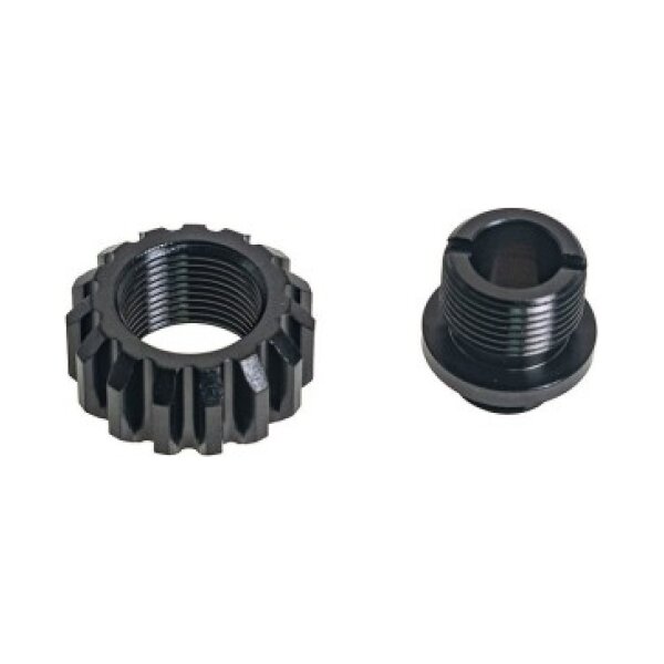 COWCOW Technology A02 Silencer Adapter 11mm CW to 14mm CCW - Black