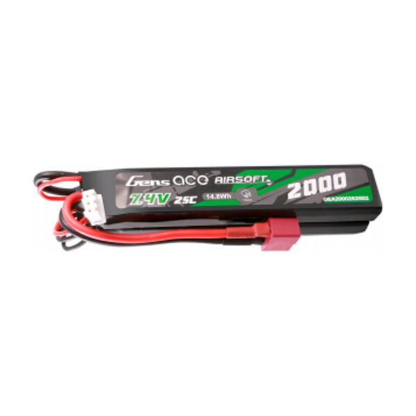 Battery 7.4v 2000 mah T-dean - 7.4v 2000 mah 25C 2 elements