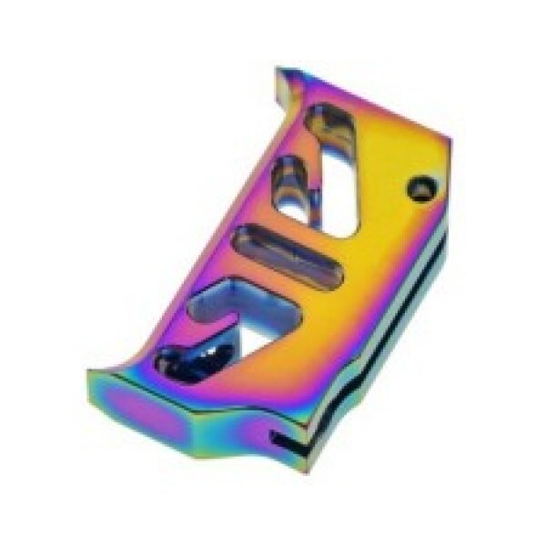 COWCOW Technology Aluminum trigger T2 for Hi-Capa / 1911 - Rainbow