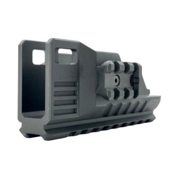 CTM Tactical Extended rail blast shield for AAP-01 - Black
