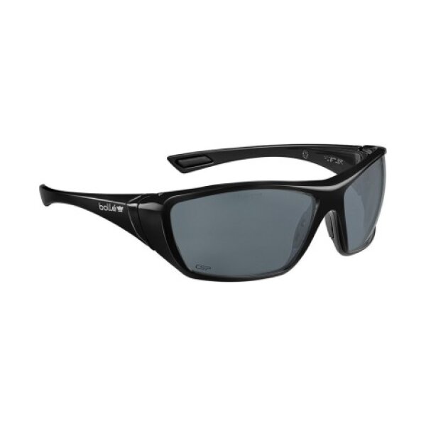 Bolle HUSTLER Eco-designed Clear Safety Glasses - Smoke