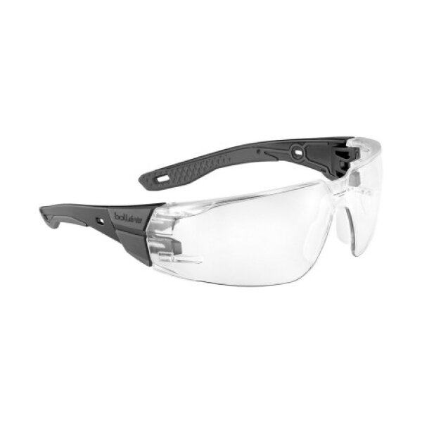Bolle RUSH+ 2.0 M/L Hydrophobic treatment Safety glass - Black / Clear