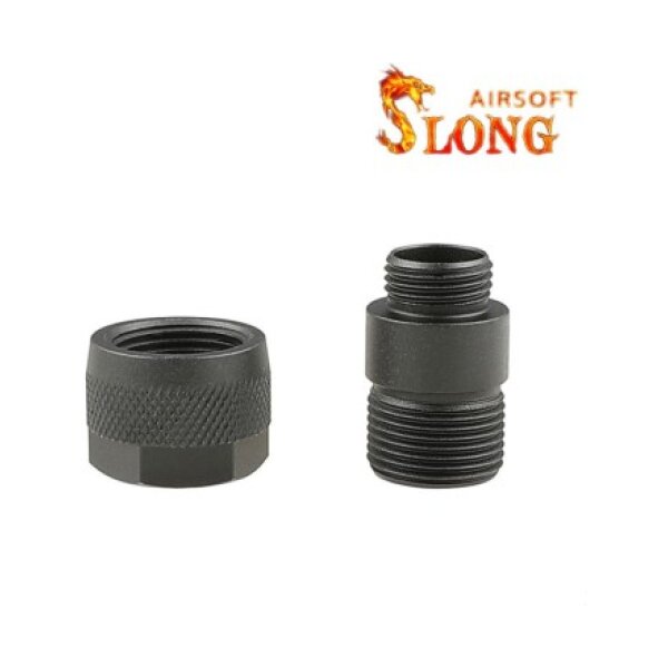 SLONG AIRSOFT Silencer adapter Type B 11mm CW to 14mm CCW
