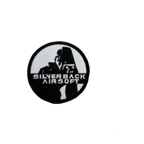 Silverback Airsoft Velcro Patch - White