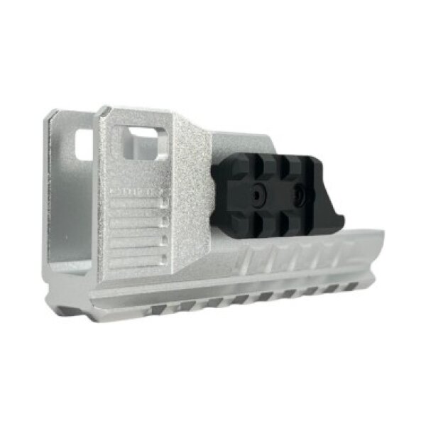 CTM Tactical Extended rail blast shield for AAP-01 - Silver
