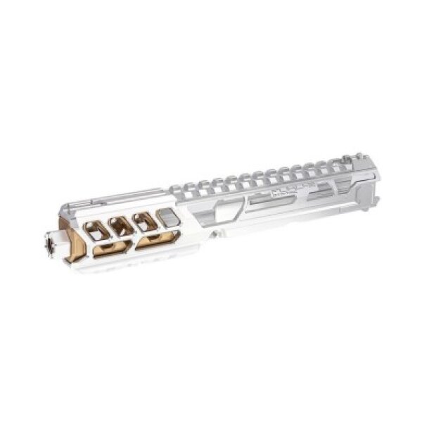 CTM tactical FUKU-2 CNC upper set - Long cut out for AAP-01 - Silver / Gold