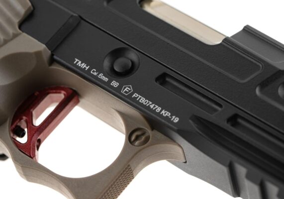 KJ Works KP-19S Full Metal GBB Pistol Black/Tan - obrazek 5