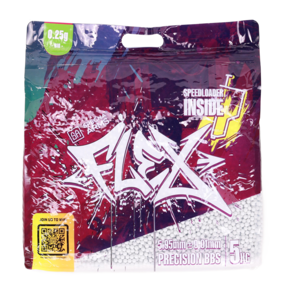 asgbox.pl - Specna Arms FLEX kulki precyzyjne 0.25g BIO 5 kg + szybkoładowarka
