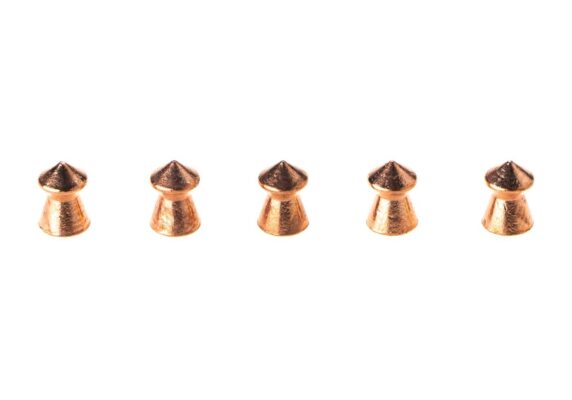 Walther 4.5mm Pointed Waisted Copper Pellets 0.48g 5x500rds - obrazek 4