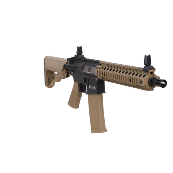 asgbox.pl - Daniel Defense MK18 SA-F19 FLEX Gen.2 Karabin szturmowy AEG 10.5" - Half-Tan