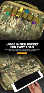 WST LASER MOLLE Pistol Bag 35 × 18 × 6 cm – Black - obrazek 7