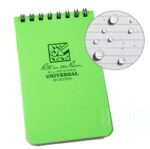RITE Waterproof POCKET NOTEBOOK (76 × 133 mm) – Fluorescent Green