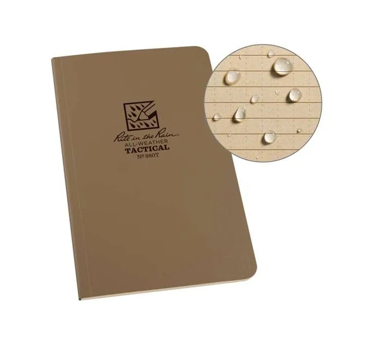 85566 RITE Waterproof FIELD FLEX Notebook (117 x 184 mm) – Tan - obrazek 1