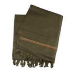 Traditional Cotton Throw PATOO – Green