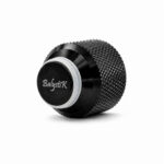 Balystik CNC aluminum cap for HPA tank with O-rings - Black Ops