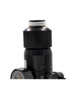 Balystik CNC aluminum cap for HPA tank with O-rings - Inferno Red - obrazek 3