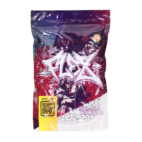 SA FLEX(TM) 0.30g Airsoft Pellets, 3333 BBs (Bag) – White
