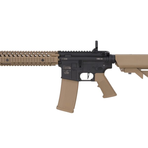 SA Daniel Defense(R) MK18 10.5" Gen2 (SA-F19 FLEX(TM) HAL ETU(TM)) – Black / Tan