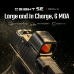 OLIGHT Osight SE 6 MOA Enclosed Red Dot Sight, RMSc Footprint – Black - obrazek 3