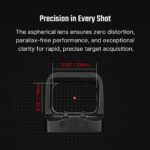 OLIGHT Osight SE 6 MOA Enclosed Red Dot Sight, RMSc Footprint – Black - obrazek 7