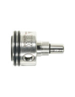 Maxx Model  CNC Stainless Steel Double Air Seal Threaded Cylinder Head - V2 AEG Gearbox (only) - obrazek 2