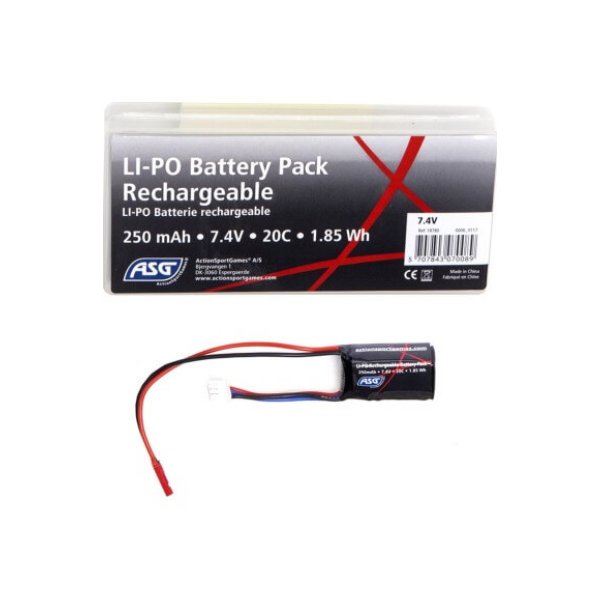 ASG 7.4V 250mah 20C lipo battery for HPA