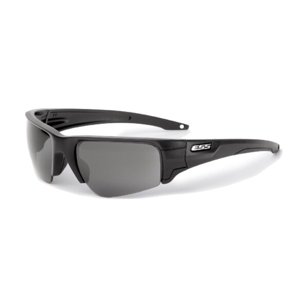 ESS Crowbar Tactical Sunglasses Silver Logo Black Frame Grey/Clear