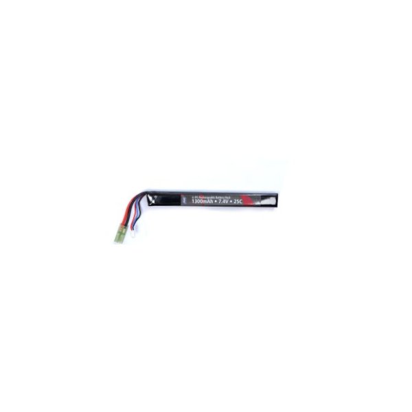 ASG 7.4v 1300mah 25C lipo stick battery - Mini Tamiya
