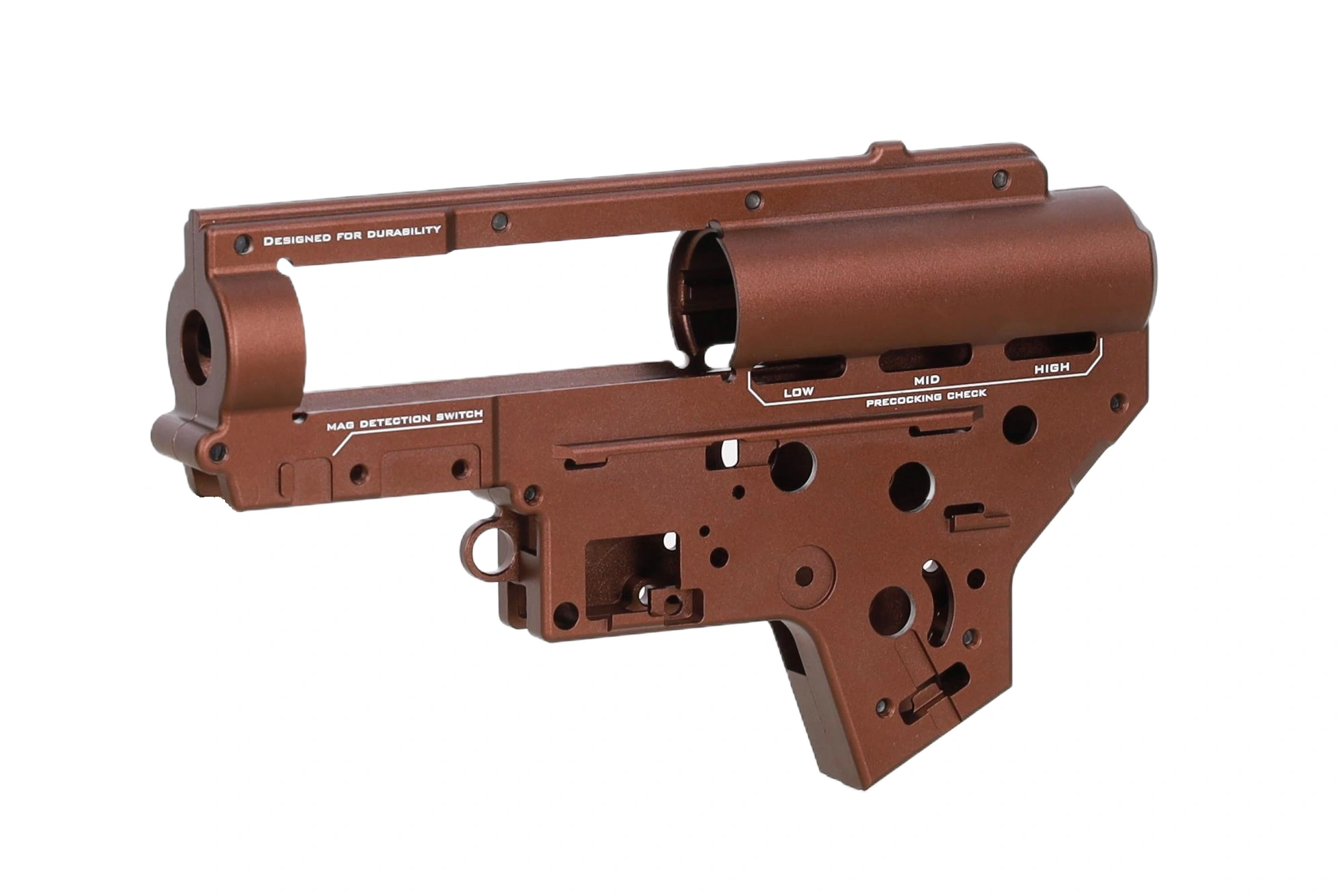 asgbox.pl - Szkielet Gearboxa V2 Specna Arms Aether™ CNC Dark Brown asgbox.pl - Szkielet Gearboxa V2 Specna Arms Aether™ CNC Dark Brown