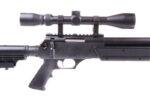 Black spring-powered WELL MB06 SR-2 airsoft sniper rifle replica with scope and bipod - - obrazek 7