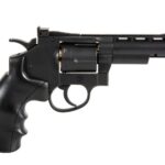 WELL G296B CO2 Full Metal 4-inch Airsoft Revolver, Black - REP REVOLVER WELL PRO MEDIUM FULL METAL
