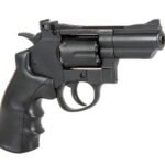 WELL G296A CO2 Full Metal 2.5-inch Airsoft Revolver, Black -