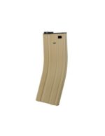 Battleaxe 200rds extended metal Magazine for M4 AEG - tan - obrazek 2