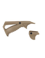 Battleaxe Angled foregrip for 20mm rail with handstop - Tan - obrazek 2
