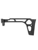 Battleaxe Folding Aluminium stock with picatinny adapter - Black