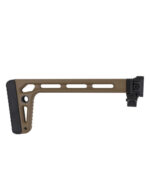 Battleaxe Folding aluminium stock with picatinny adapter - Tan - obrazek 2