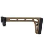 Battleaxe Folding aluminium stock with picatinny adapter - Tan