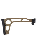 Battleaxe Folding aluminium stock with picatinny adapter - Tan - obrazek 2